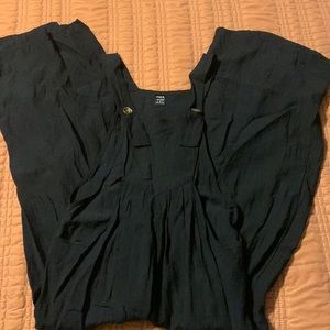 Shein black polyester wide leg jumpsuit size small